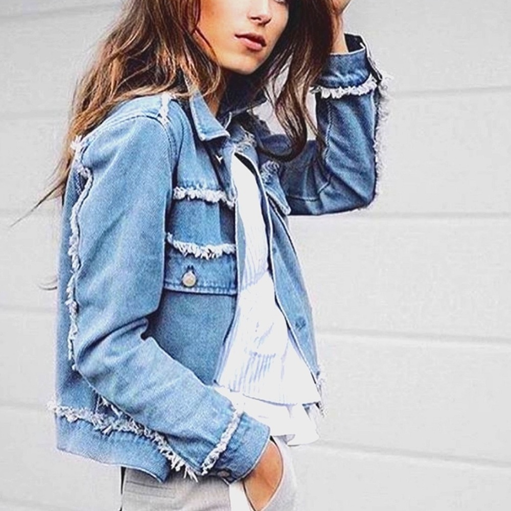 Unpublished distressed denim jacket